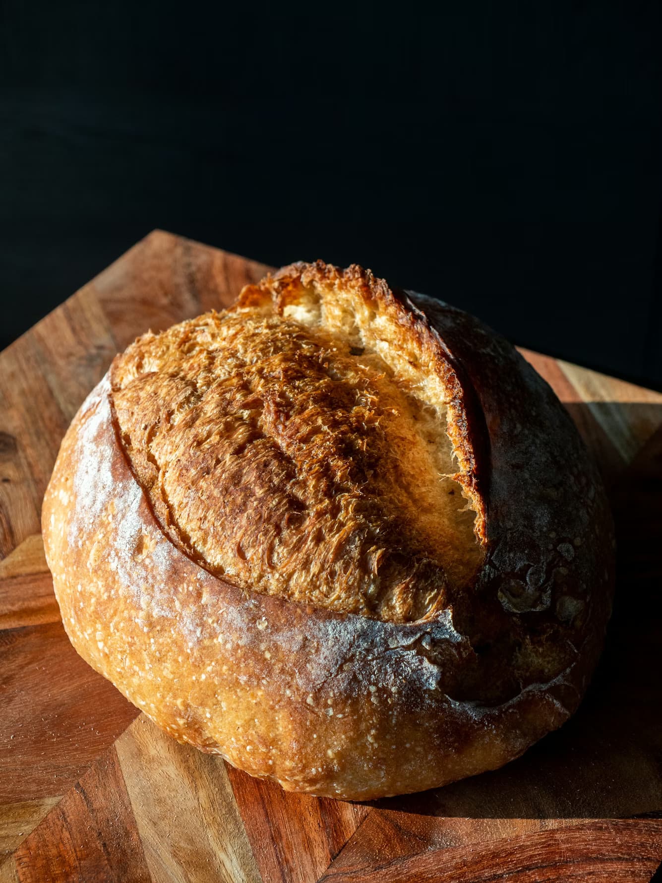 Beautiful artisan sourdough loaves